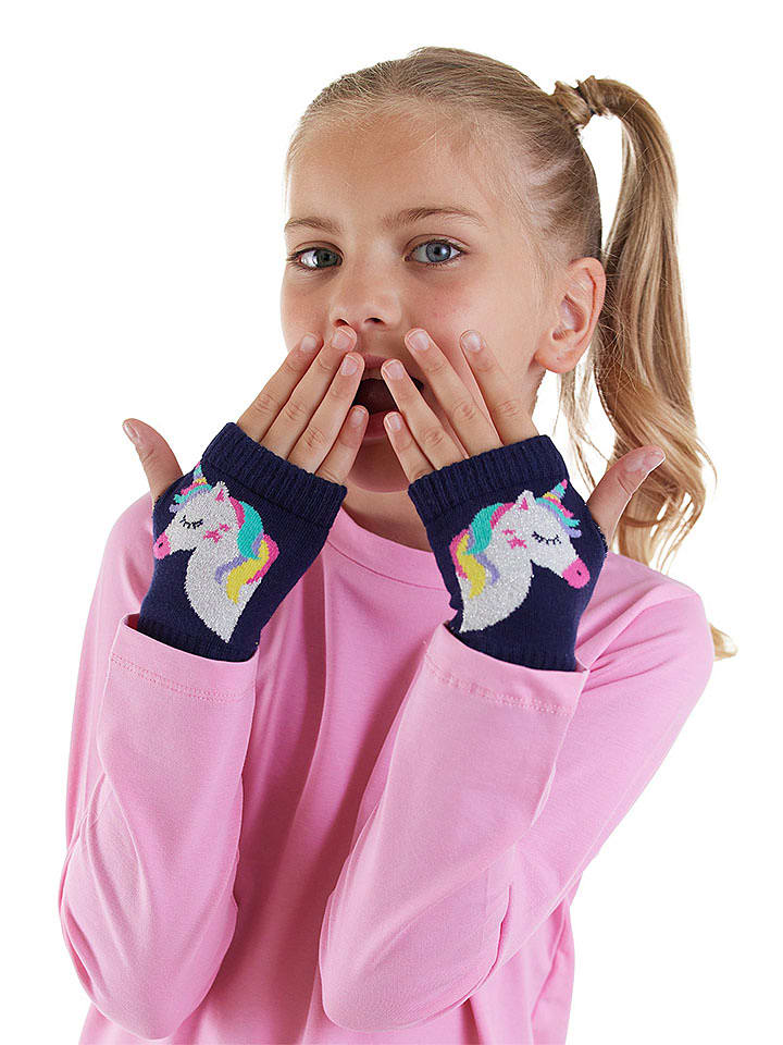 Denokids Rękawiczki w kolorze granatowym bez palców rozmiar: onesize