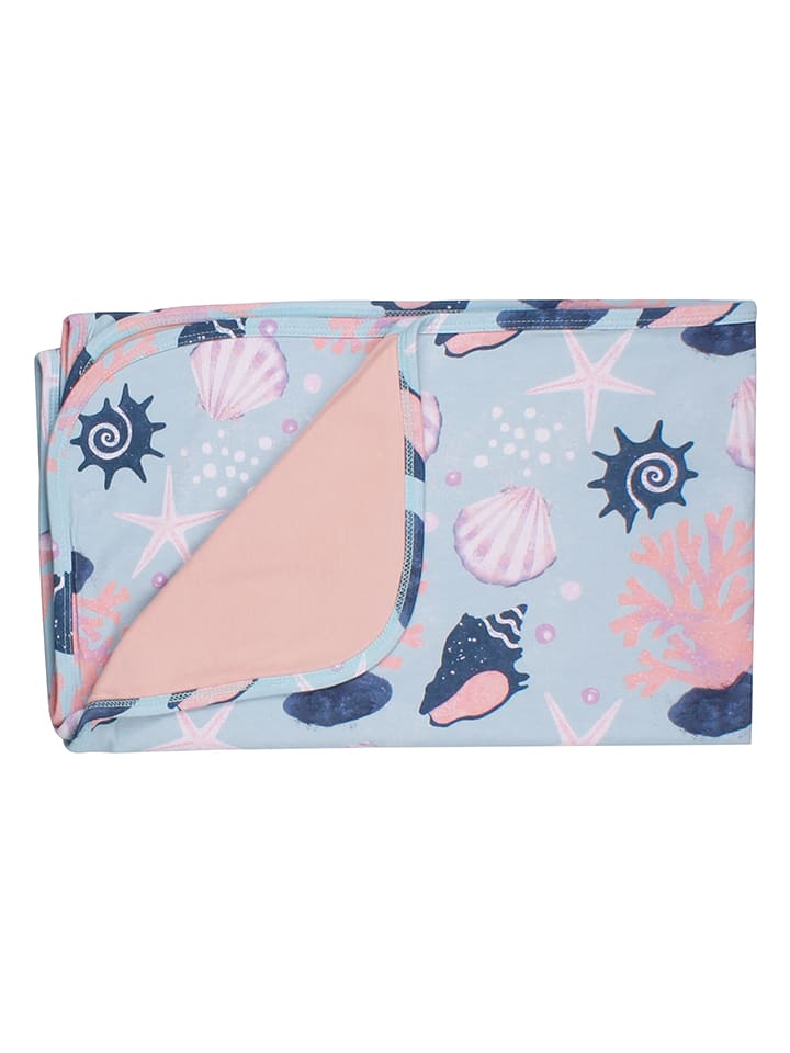 Walkiddy Koc "Shells Pearls" w kolorze niebieskim rozmiar: onesize