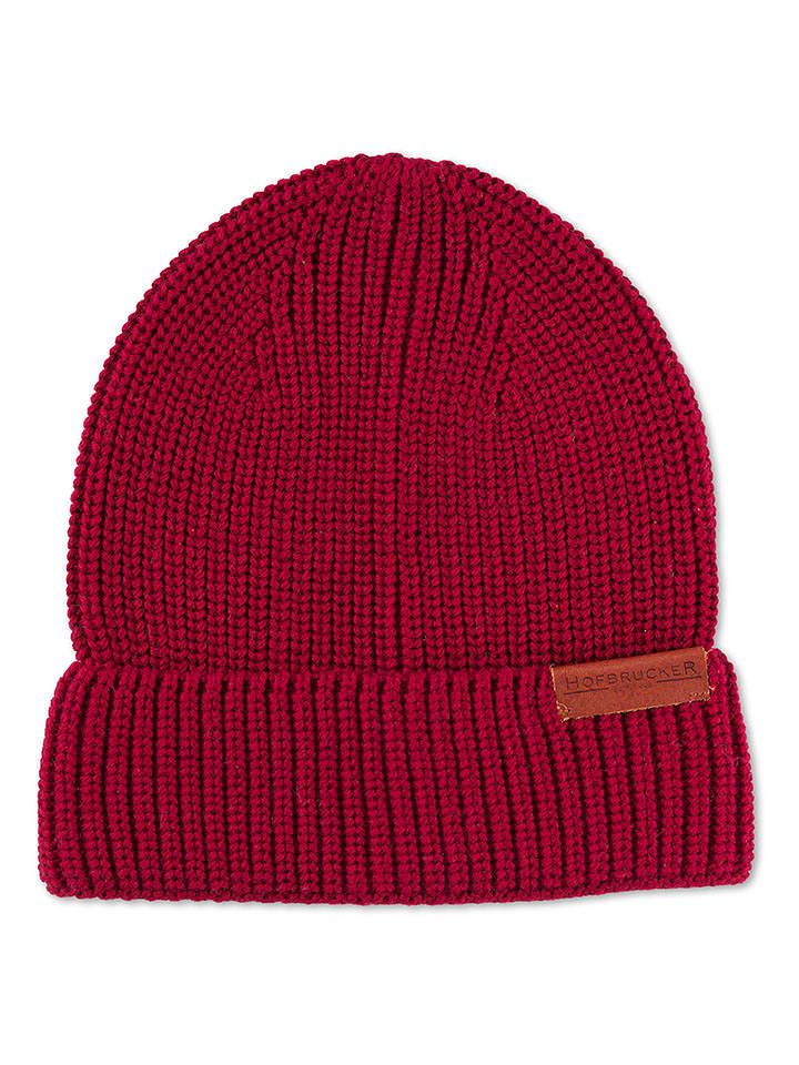 Hofbrucker Czapka beanie w kolorze czerwonym rozmiar: onesize