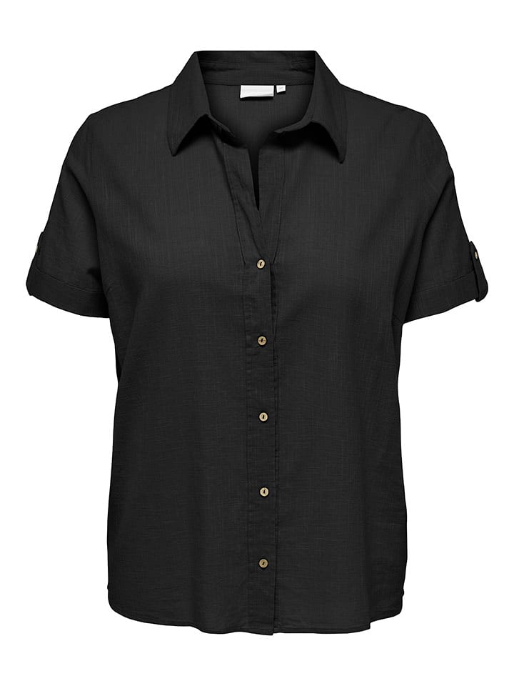 ONLY Carmakoma Koszula "Coco" w kolorze czarnym rozmiar: 48