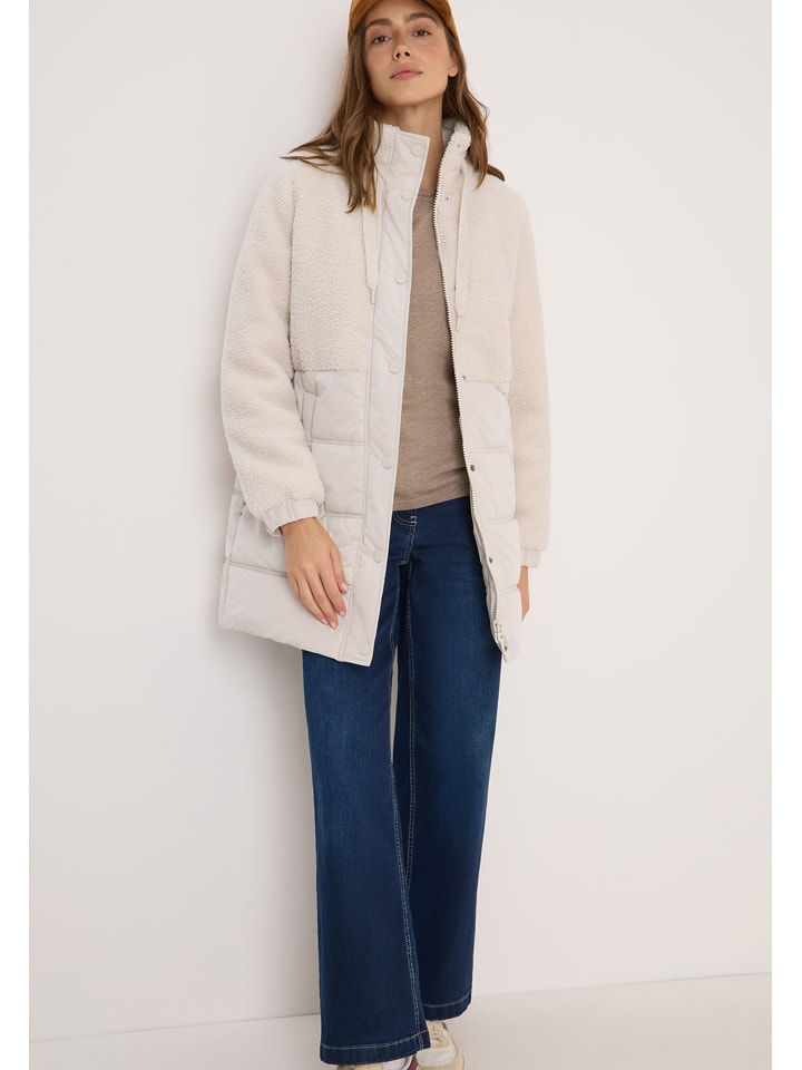 Cecil Płaszcz pikowany w kolorze kremowym rozmiar: XXL