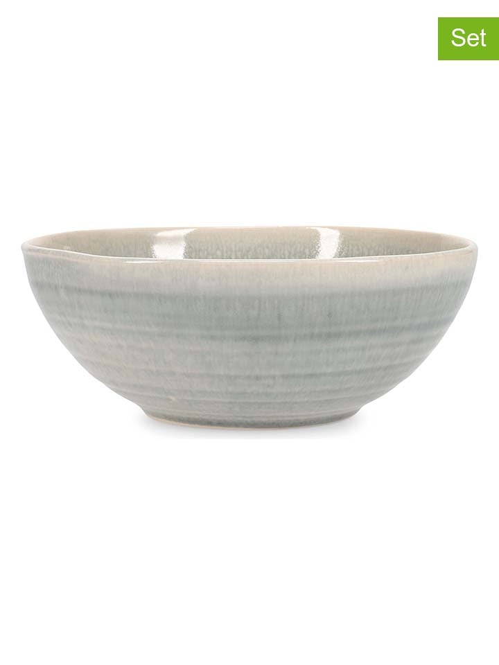 Salt and Pepper Miski (4 szt.) "Flint" w kolorze niebiesko-beżowym do musli - 6,5 x Ø 16,5 cm rozmiar: onesize