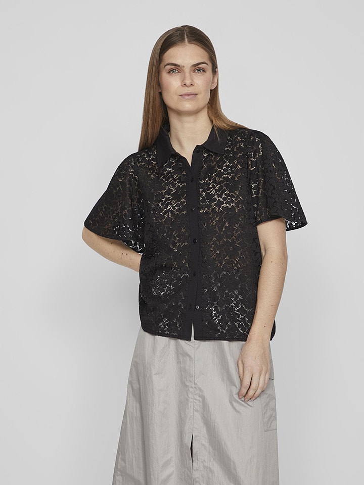 Vila Bluzka w kolorze czarnym rozmiar: XS