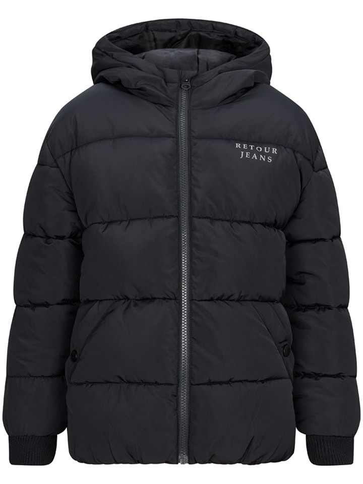Retour Kurtka pikowana "Alrik" w kolorze czarnym rozmiar: 134/140
