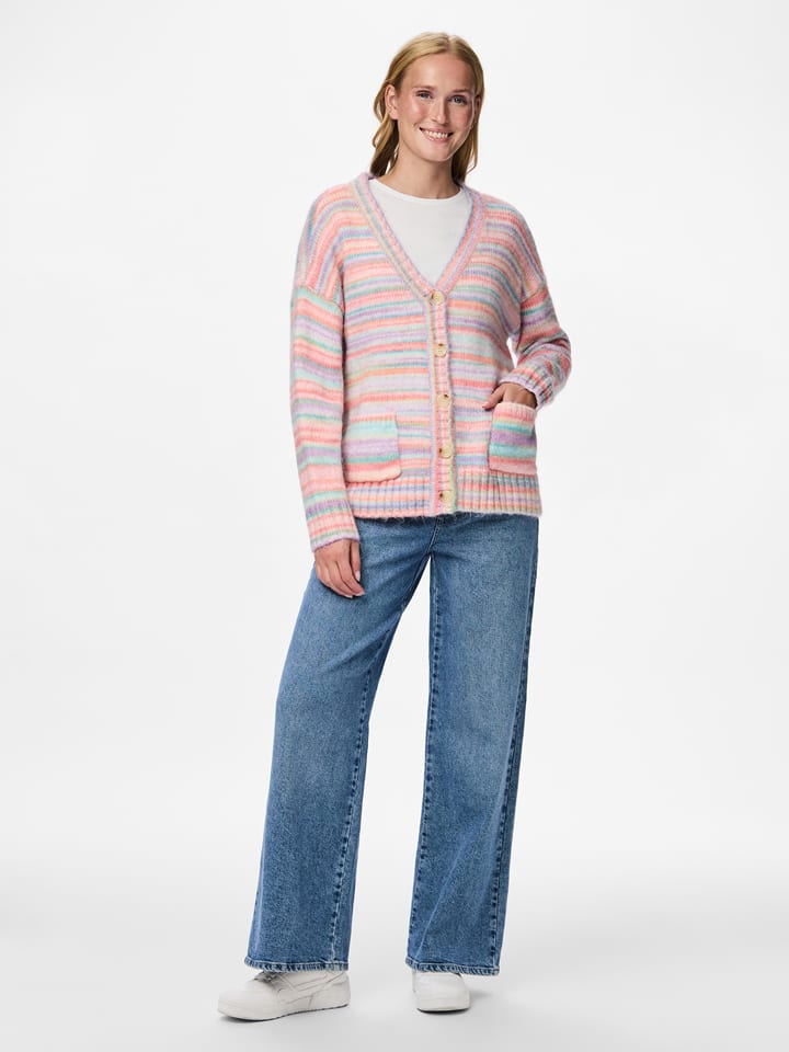 Pieces Kardigan w kolorze jasnoróżowym ze wzorem rozmiar: S