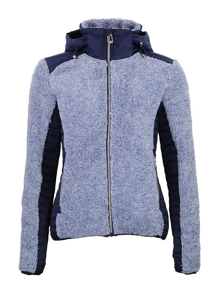 Peak Mountain Kurtka polarowa "Amarant" w kolorze niebieskim rozmiar: L