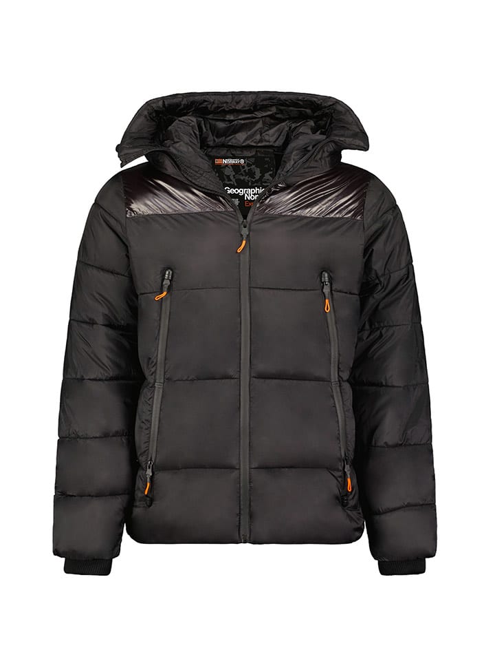 Geographical Norway Kurtka pikowana "Bayou" w kolorze czarnym rozmiar: 128