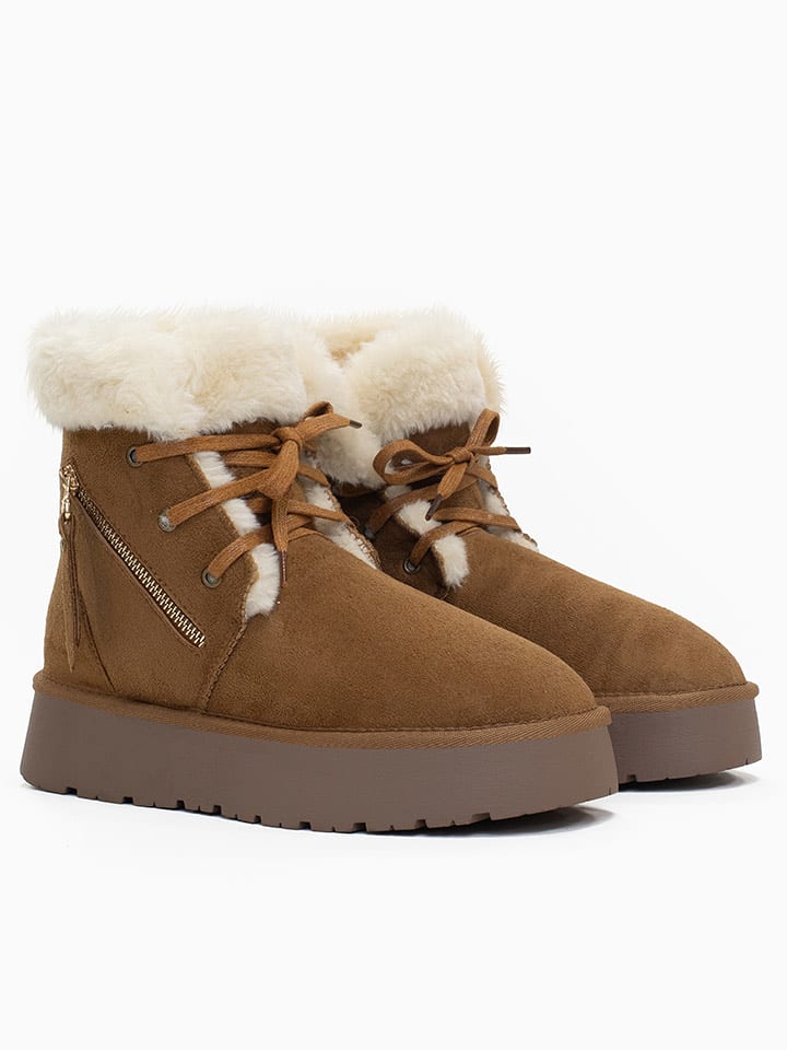 Blackfield Botki zimowe "Celia" w kolorze brązowym rozmiar: 39