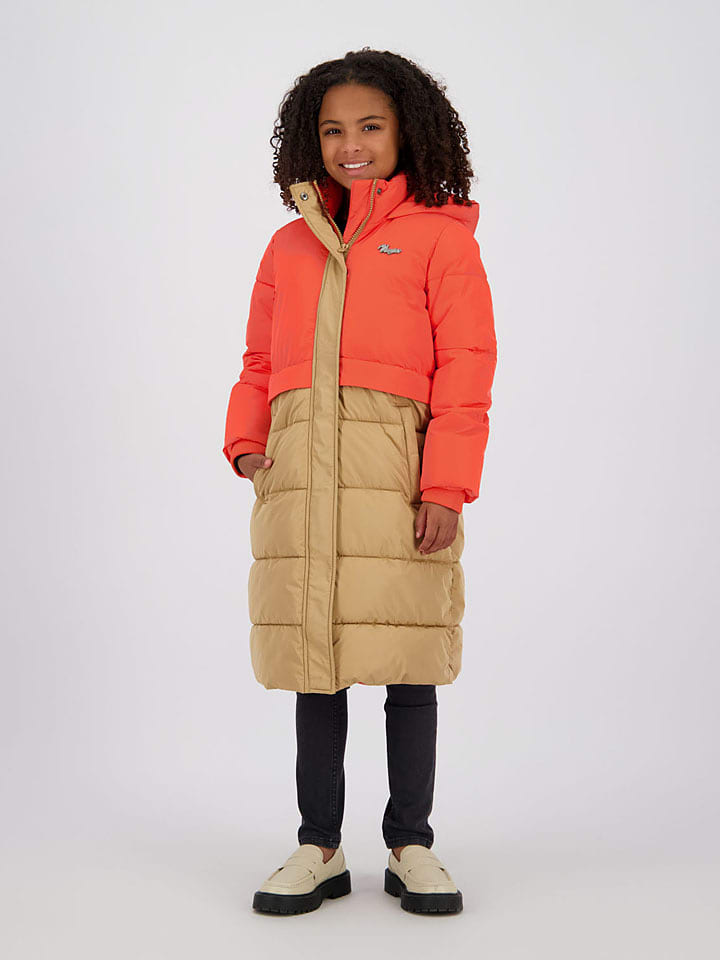 Vingino Płaszcz pikowany w kolorze jasnobrązowo-pomarańczowym rozmiar: 104