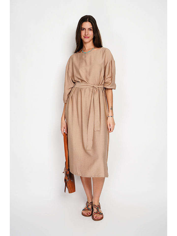 William de Faye Sukienka w kolorze beżowym rozmiar: 38