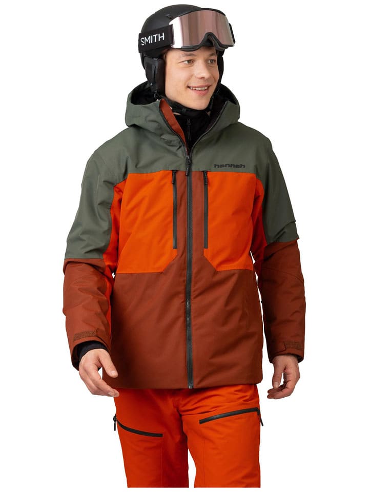 Hannah Kurtka narciarska "Niel" w kolorze jasnobrązowo-zielonym rozmiar: XXL