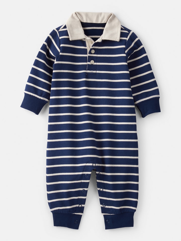 carter's Kombinezon w kolorze kremowo-granatowym rozmiar: 74