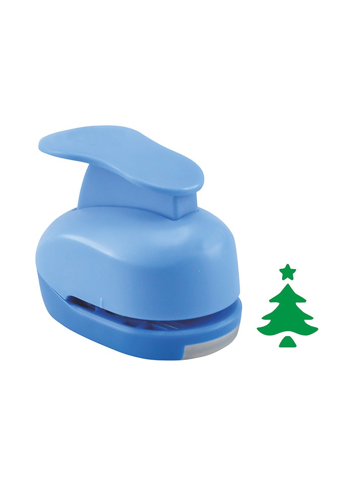 BLS Dziurkacz "Christmas tree" w kolorze niebieskim rozmiar: onesize