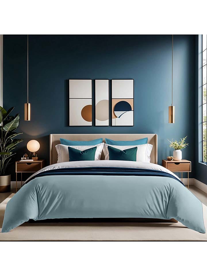 MIX&MATCH Poszewka renforcé w kolorze miętowym na kołdrę rozmiar: 240x220 cm