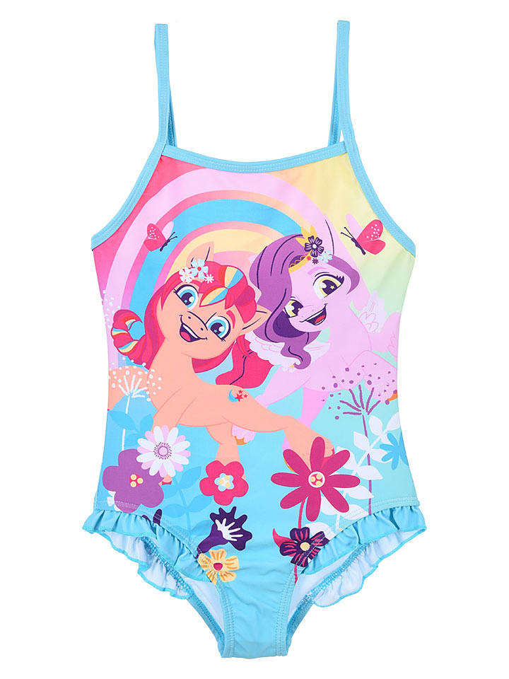My Little Pony Strój kąpielowy "My Little Pony" w kolorze błękitnym rozmiar: 98