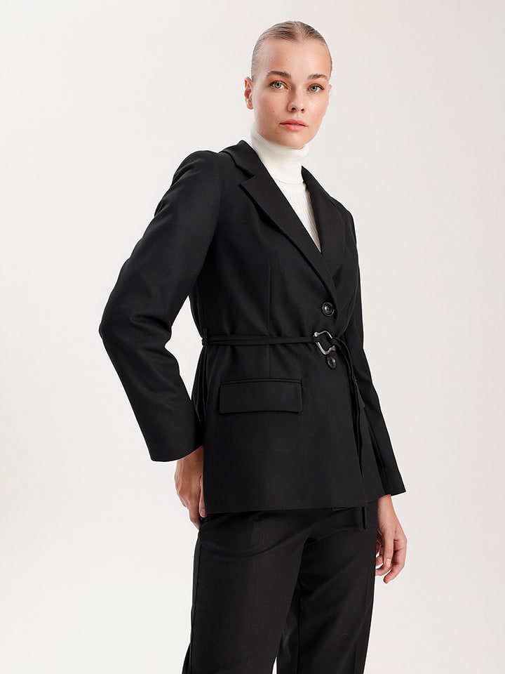 BGN Blezer w kolorze czarnym rozmiar: 38