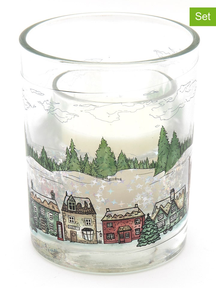 SiL Interiors Świece (2 szt.) ze wzorem - 2x 50 g rozmiar: onesize