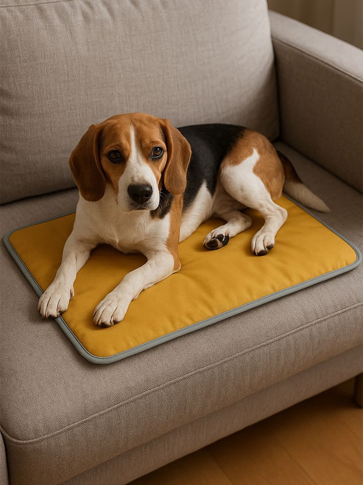 Paws&Whiskers Mata termiczna w kolorze zielonym rozmiar: 60x80x3 cm