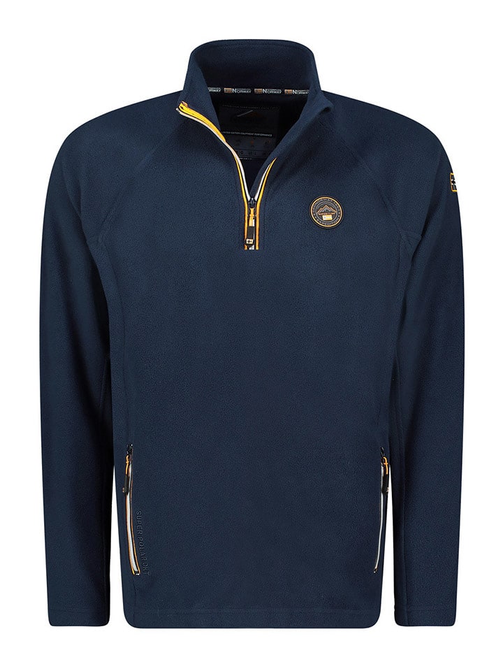 Geographical Norway Bluza polarowa w kolorze granatowym rozmiar: L