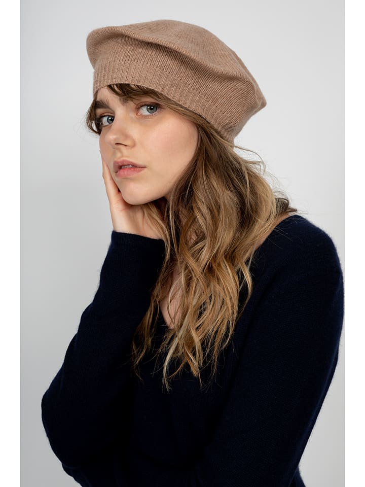 Perfect Cashmere Kaszmirowa czapka "Paris" w kolorze karmelowym rozmiar: onesize