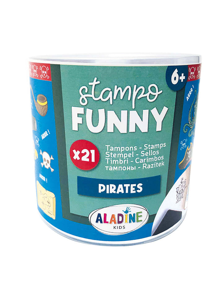 Aladine Zestaw stempli "Funny Piraten" - 6+ rozmiar: onesize