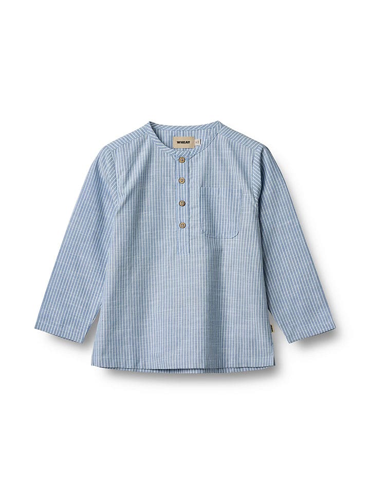 Wheat Koszula w kolorze niebiesko-białym rozmiar: 116