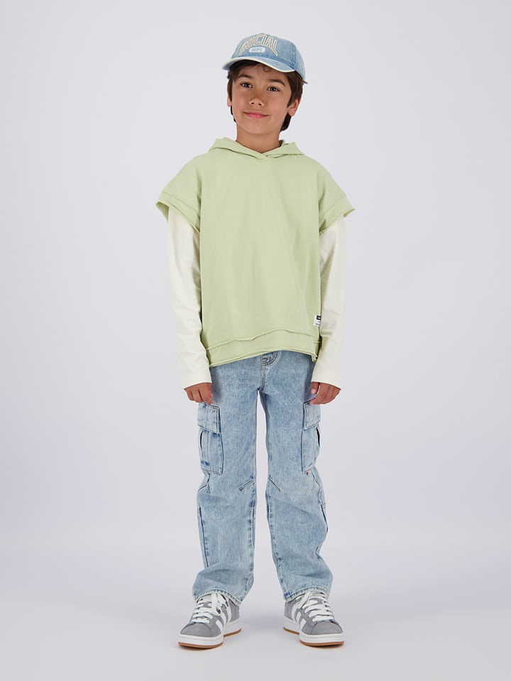 Vingino Bluza w kolorze jasnozielono-kremowym rozmiar: 128