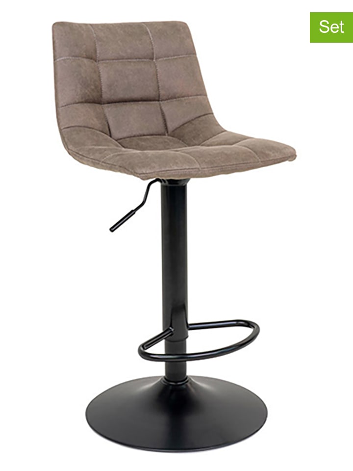 House Nordic Hockery barowe (2 szt.) w kolorze beżowym - 42 x 42 cm rozmiar: onesize