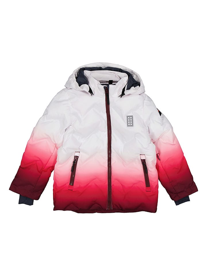 LEGO Kurtka pikowana w kolorze biało-czerwonym rozmiar: 122