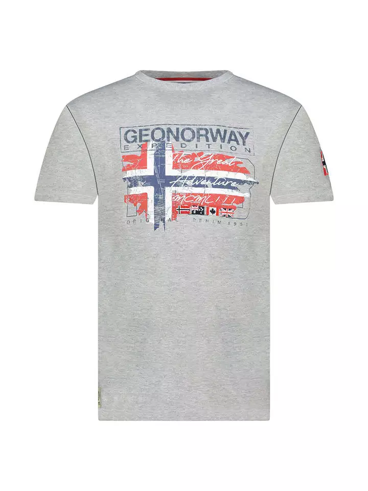 Geographical Norway Koszulka "Jrusty" w kolorze szarym rozmiar: 164