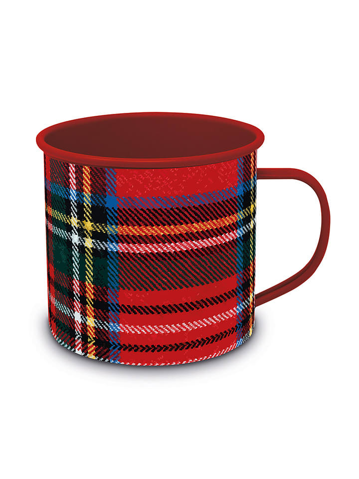 ppd Kubek jumbo "Check Happy" w kolorze czerwonym - 400 ml rozmiar: onesize