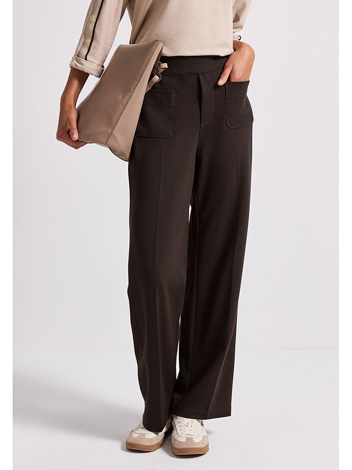 Street One Spodnie w kolorze ciemnobrązowym rozmiar: 42/L30