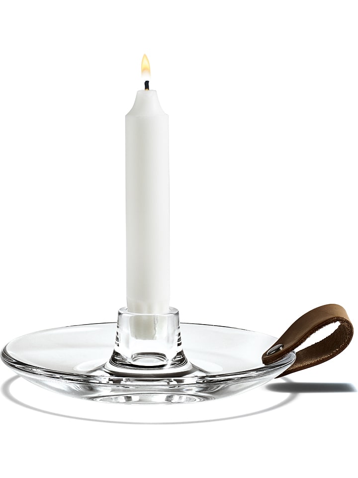 Holme Gaard Świecznik "DWL" w kolorze brązowym - wys. 4,2 x Ø 16 cm rozmiar: onesize