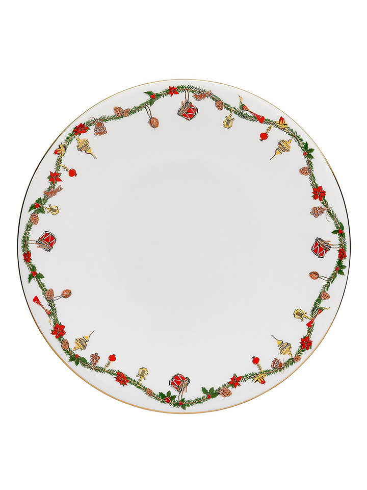 Hutschenreuther Talerz obiadowy "Nora" w kolorze biało-zielono-czerwonym - Ø 27 cm rozmiar: onesize