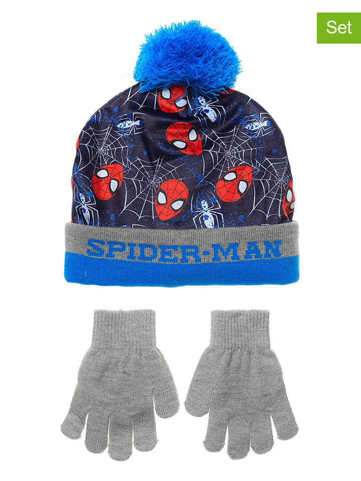 Spiderman 2-częściowy zestaw "Spider-Man" w kolorze granatowo-szarym rozmiar: 52 cm