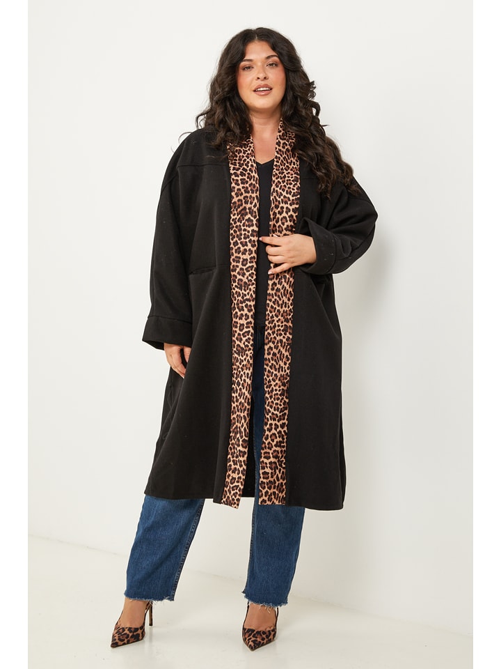 Curvy Lady Płaszcz przejściowy w kolorze czarnym rozmiar: 48/50