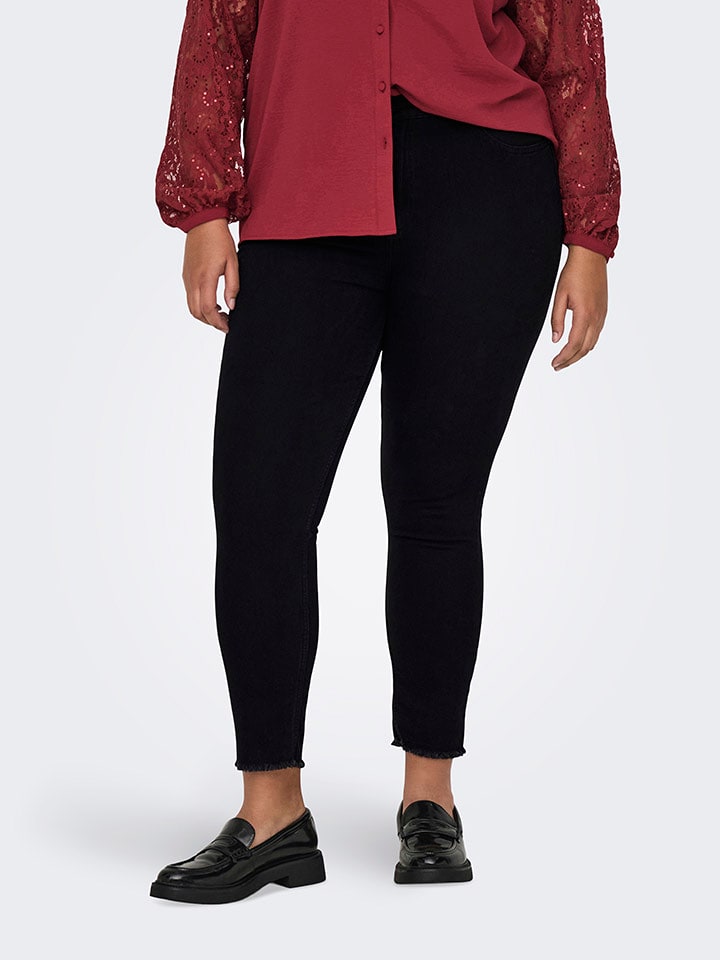 ONLY Carmakoma Dżinsy - Skinny fit - w kolorze czarnym rozmiar: 44/L32