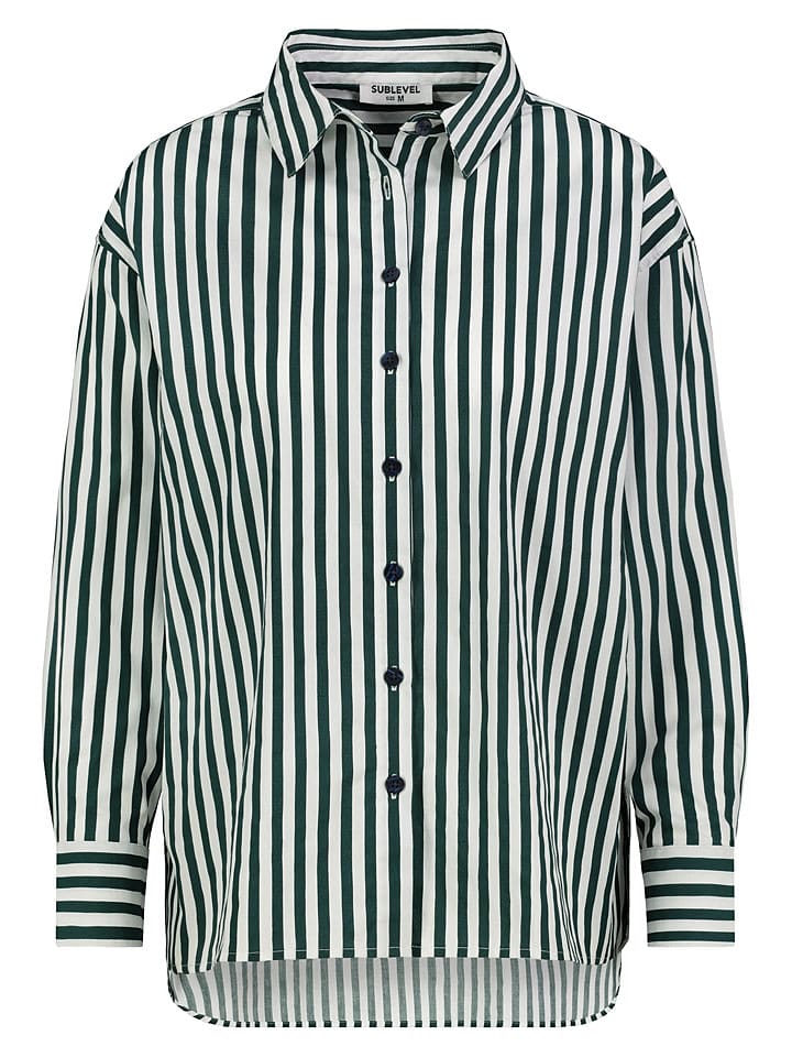 Sublevel Koszula w kolorze morsko-białym rozmiar: XL