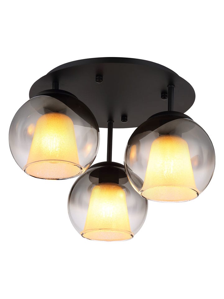 Globo lighting Lampa sufitowa "Barry" w kolorze czarnym - wys. 28,5 x Ø 41 cm rozmiar: onesize