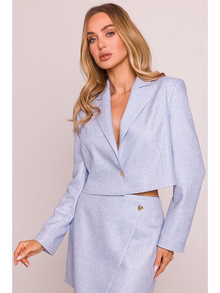 made of emotion Blezer w kolorze błękitnym rozmiar: S