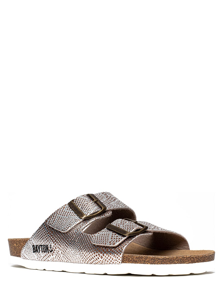 BAYTON Klapki "Ubeda" w kolorze srebrnym rozmiar: 40