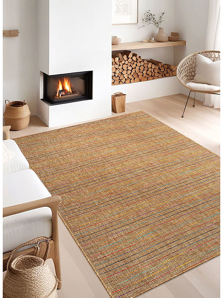 ABERTO DESIGN Dywan w kolorze jasnobrązowym rozmiar: 100x200 cm