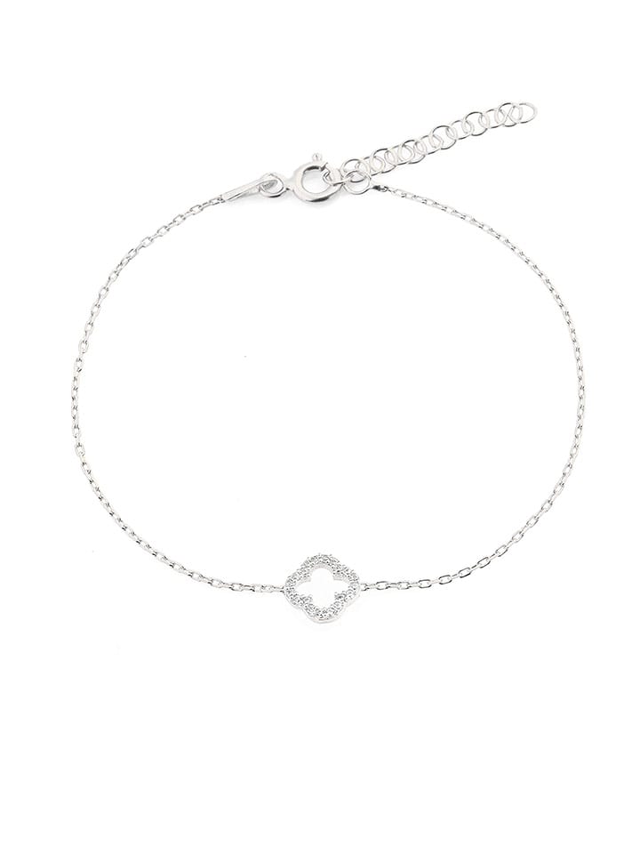 Miu Silver Srebrna bransoletka z cyrkoniami rozmiar: onesize