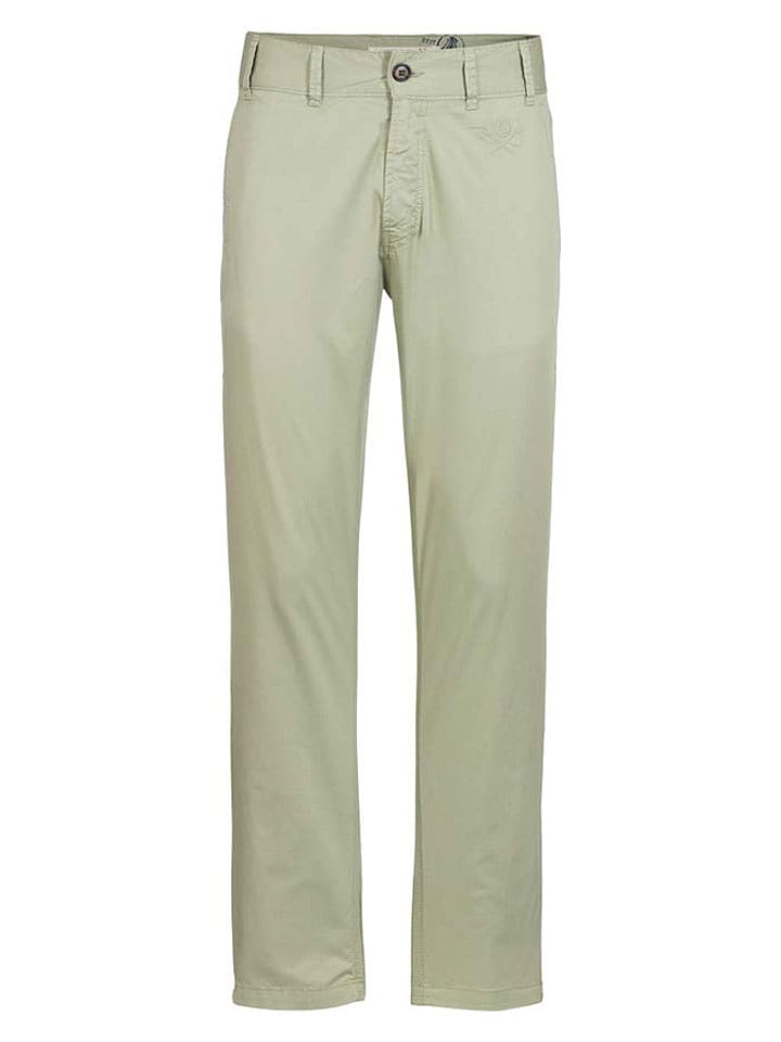 Herrlicher Spodnie chino "Kennedy" w kolorze szarozielonym rozmiar: W31/L32
