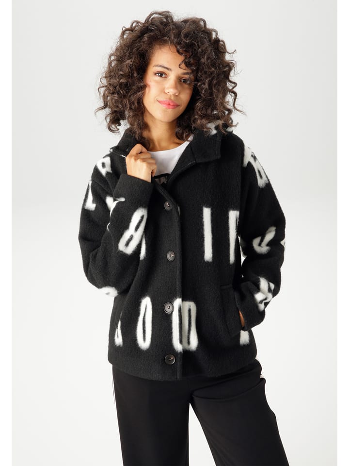 Aniston Kurtka przejściowa w kolorze czarno-białym rozmiar: 38