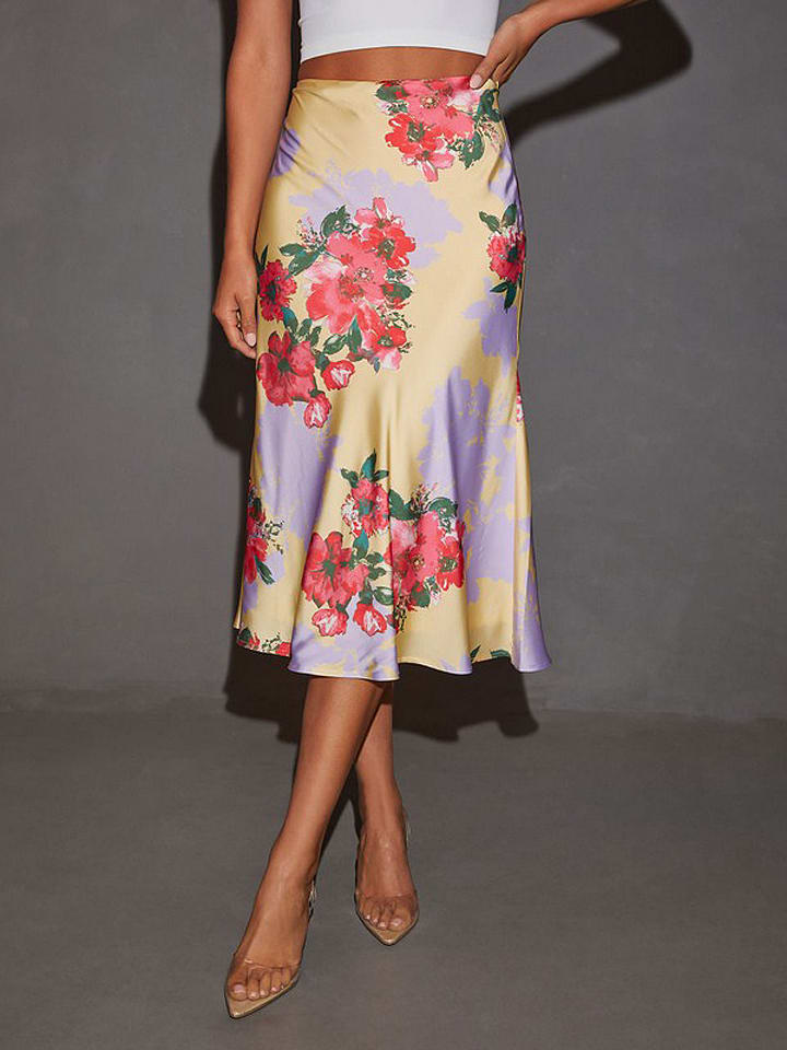 LA Angels Spódnica w kolorze beżowo-lawendowym rozmiar: XL