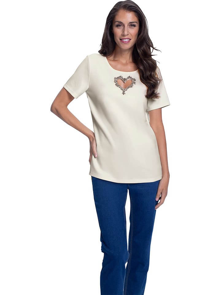 Heine Koszulka w kolorze kremowym rozmiar: 44