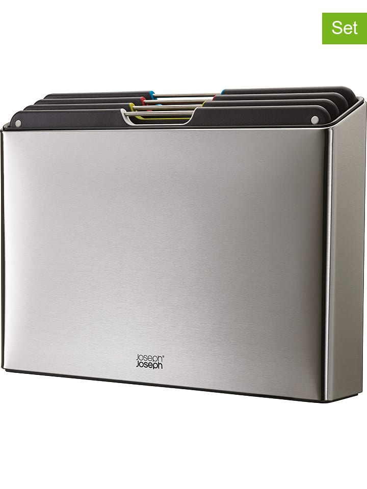 JosephJoseph 5-częściowy zestaw "Folio" w kolorze srebrno-czarnym rozmiar: onesize