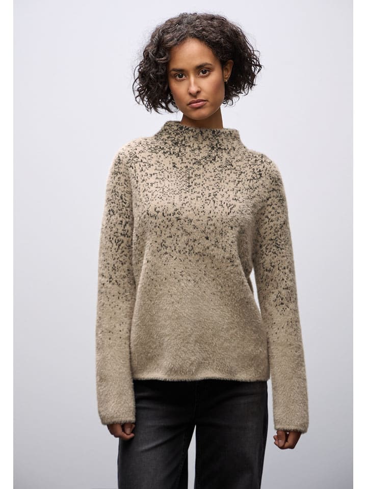 Street One Sweter w kolorze beżowym rozmiar: 46