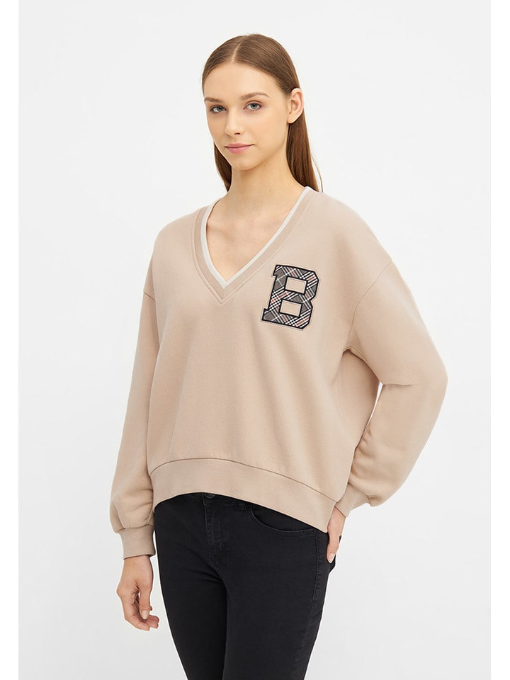 Bench Bluza "Solna" w kolorze beżowym rozmiar: 42